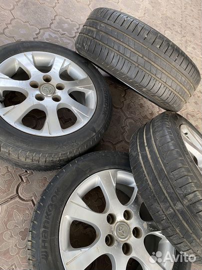 Летние шины hankook 205/55 r16 на дисках с а/м Toy