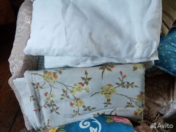 Льняные шторы скатерти простыни