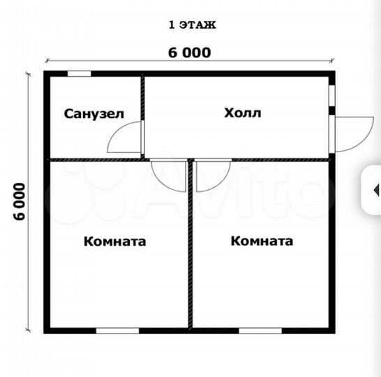 Дом 34 м² на участке 5 сот.