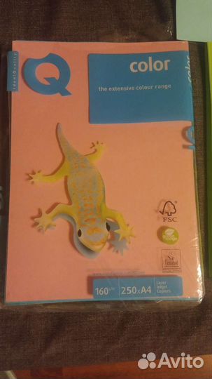 Бумага IQ A4 цветная (Австрия)