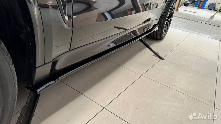 BMW x6 f16 F86 лезвия под пороги абс пластик