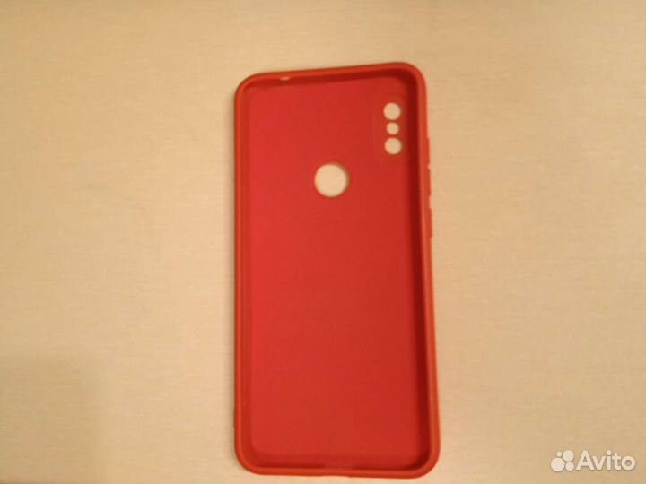 Чехол на Realme 6 Pro с микрофиброй красный