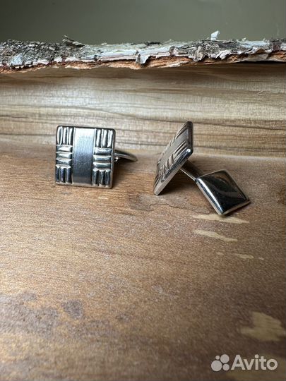 Запонки серебряные 925 пробы