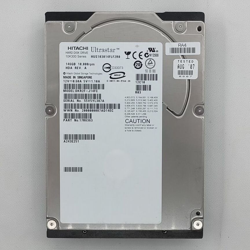 [HUS103014FLF2R0] Жесткий Диск Dkr2f-J14fc, Hitachi
