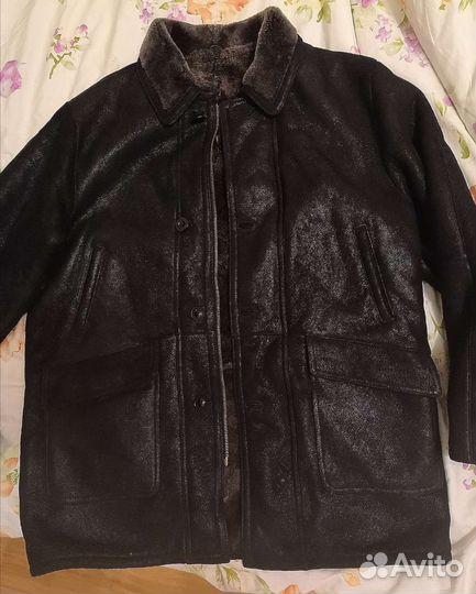 Дубленка мужская теплая XXL