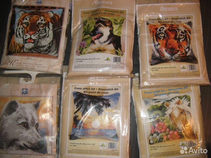 Наборы для вышивания подушек Vervaco, Бельгия