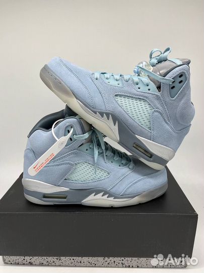 Кроссовки nike air jordan 5 bluebird