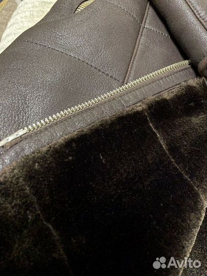 Дубленка натуральная женская 48