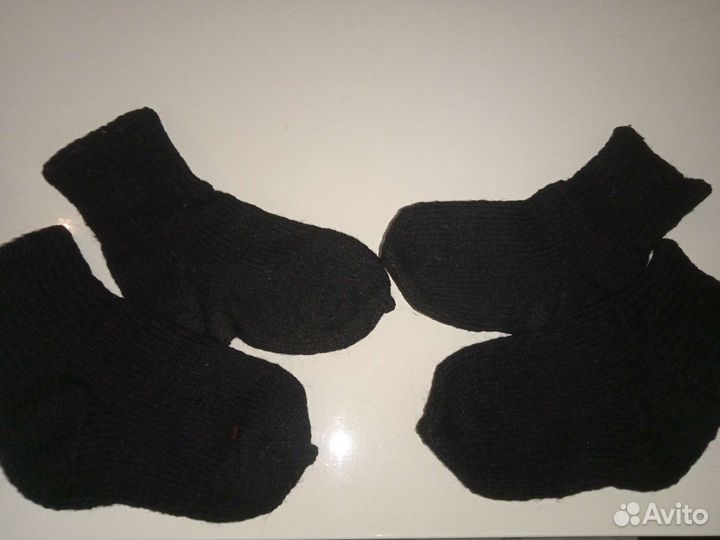 Носки шерстяные ручной вязки детские