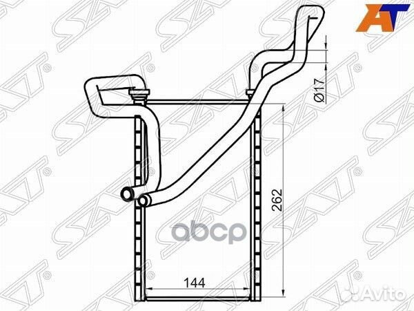 Радиатор отопителя салона honda accord 08- ST-H