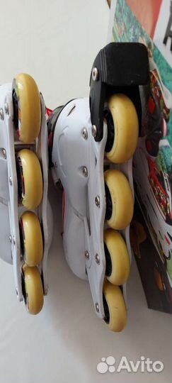 Роликовые коньки детские с защитой, р.37-40