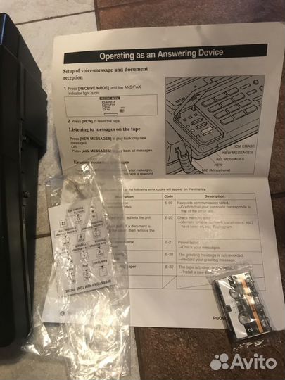 Телефон факс Panasonic KX-F130BX