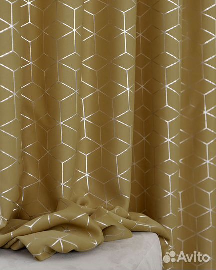 Портьеры рогожка Гала Амаретто шторы занавески