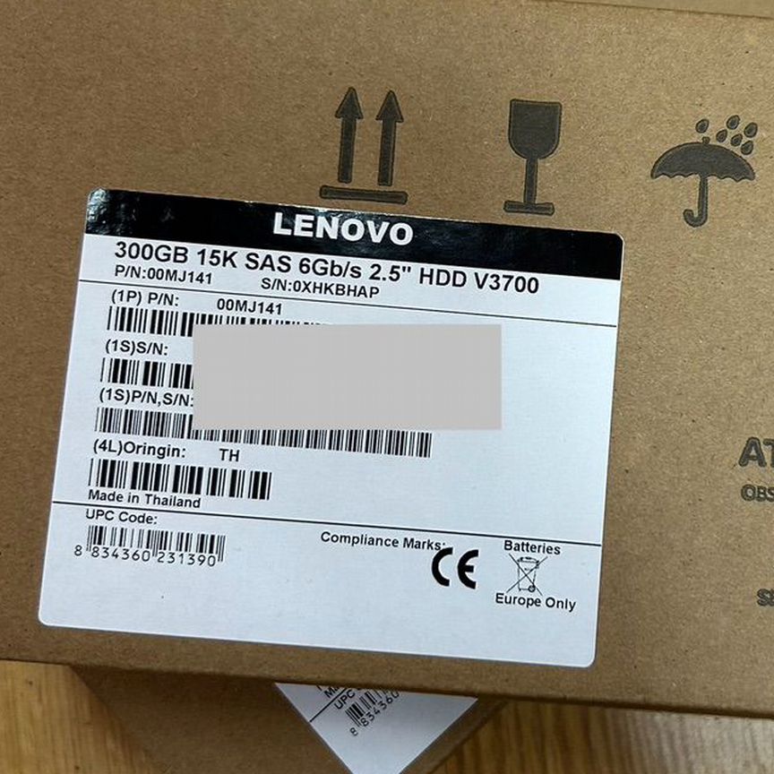 [00Y2428] Жесткий Диск Lenovo 300gb 00mj141 V3500 3700