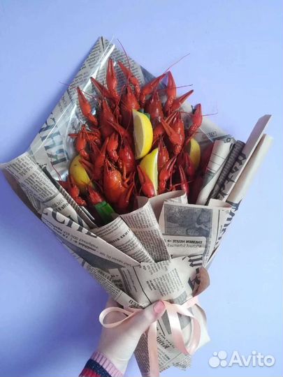 Мужской букет из раков