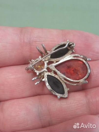 Брошь серебро