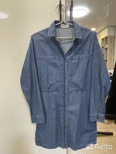 Джинсовая рубашка на девочку