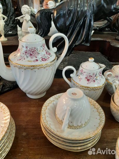 Сервиз кофейный лфз,костяной фарфор