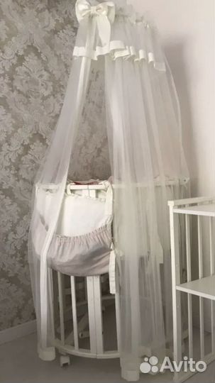 Бортики в круглую кроватку