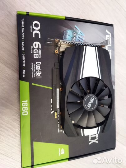 Видеокарта gtx 1660 OC 6gb Asus на гарантии