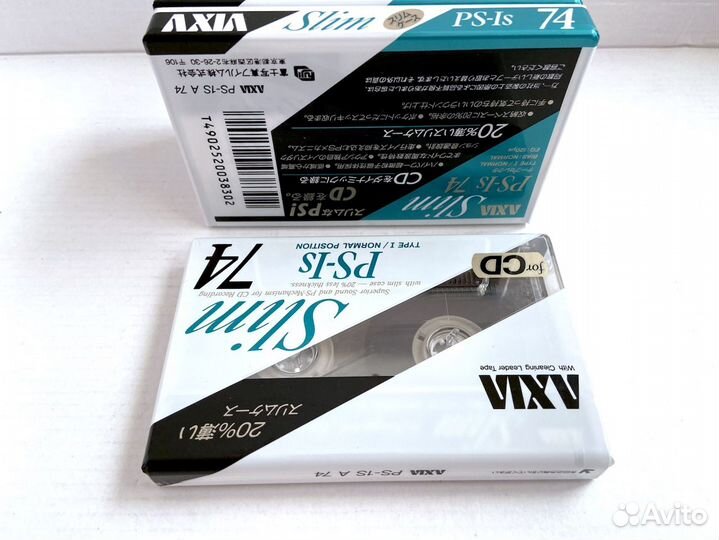 Аудиокассета кассета Axia (Fuji) PS-Is 74 - 1990 г