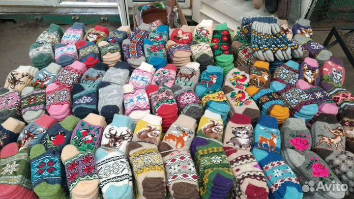 Шерстяные носки