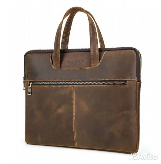 Мужская сумка/портфель из натуральной кожи