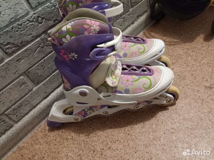 Роликовые коньки детские раздвижные