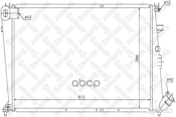 10-25651-SX радиатор системы охлаждения с AC М