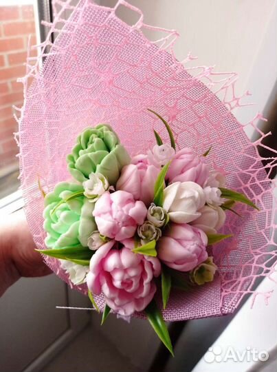 Букет цветов из мыла