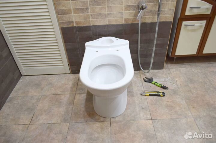 Замена и установка унитаза под ключ