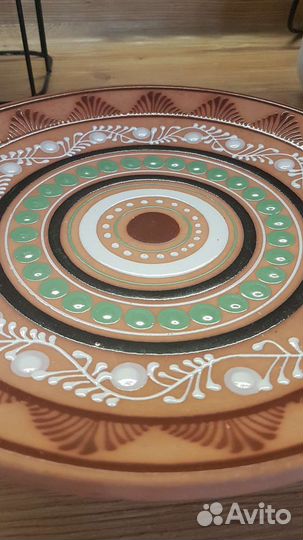 Керамическое блюдо, посуда уникальная, Эквадор