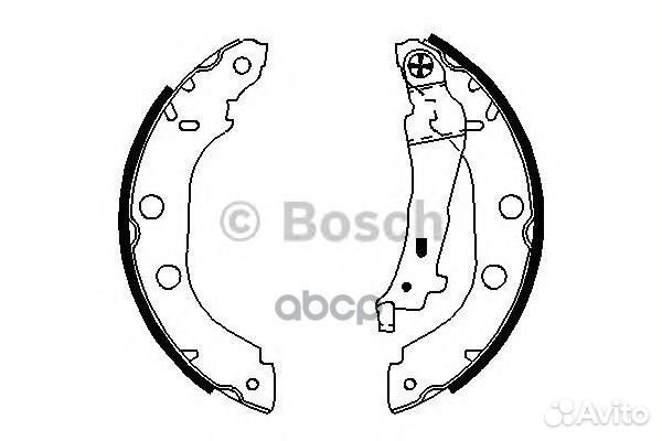 0 986 487 699 GS8655426 100-SX колодки бараб