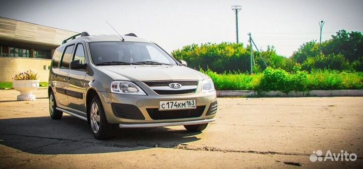 Защита переднего бампера LADA Largus d51 Искра