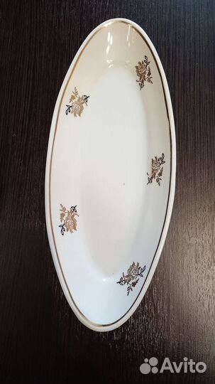 Блюдо фарфор Дулево для рыбы