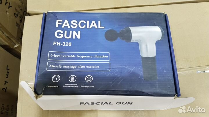 Перкуссионный массажер-пистолет Fascial Gun FH-320