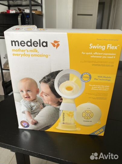 Молокоотсос medela swing flex электрический