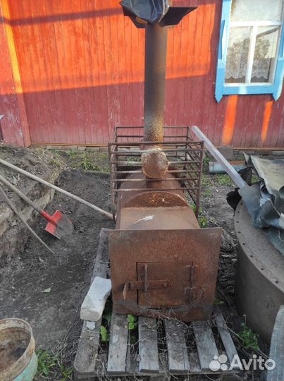 Чугунная печь для бани бу
