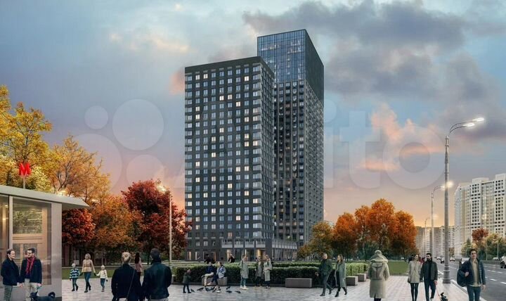 3-к. квартира, 54 м², 21/31 эт.