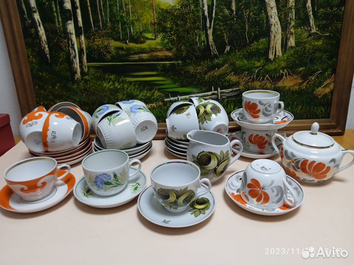 Чайные пары, остатки чайных сервизов СССР