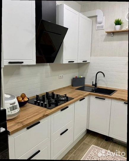 Кухонный гарнитур белый модульный новый