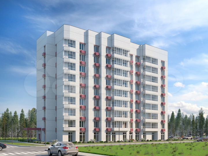 3-к. квартира, 60,6 м², 5/9 эт.