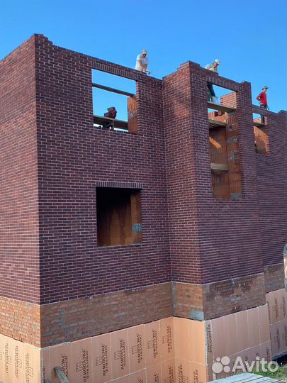 Облицовочный кирпич красный Гранат