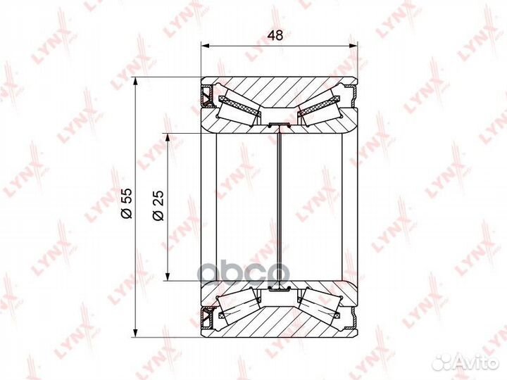 Комплект подшипника ступицы колеса зад Rena