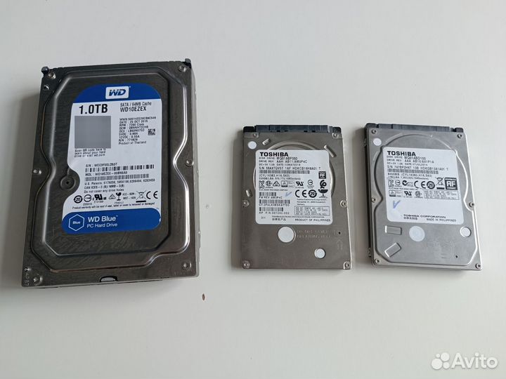 Жесткие диски/HDD 1Тб, 500мб