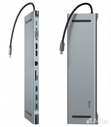 Хаб Baseus Enjoyment Series с Type-c на 3 USB 3.0