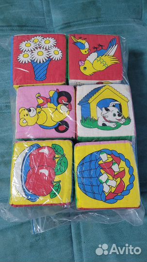 Развивающие кубики мягкие