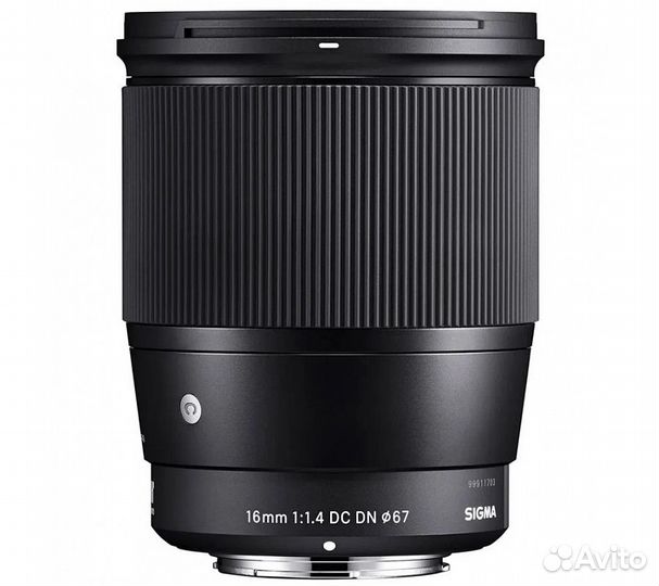 Объектив Sigma 16mm f/1.4 DC DN Contemporary X-Mou
