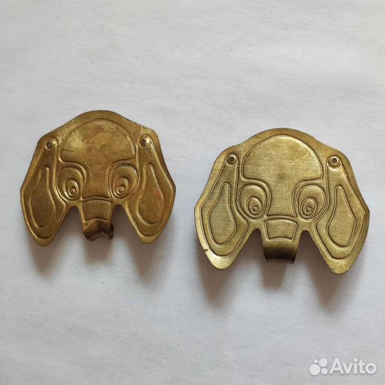 Вешалка крючок СССР Советский Винтаж вещи латунь