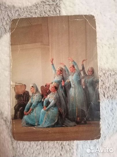 Открытки СССР ансамбль Бахор